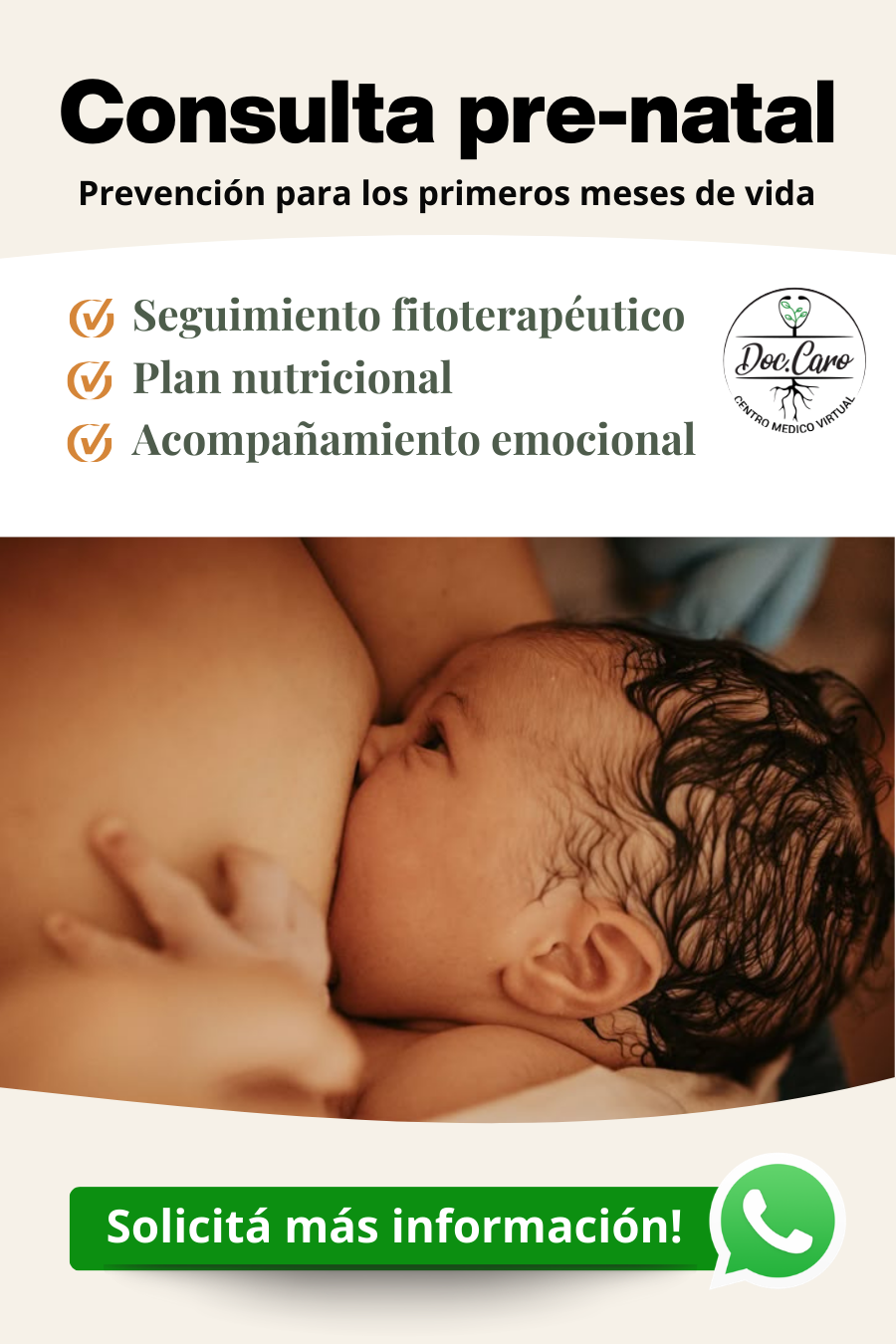 Plan Consulta Pre-Natal - Doc.Caro Centro Médico Virtual