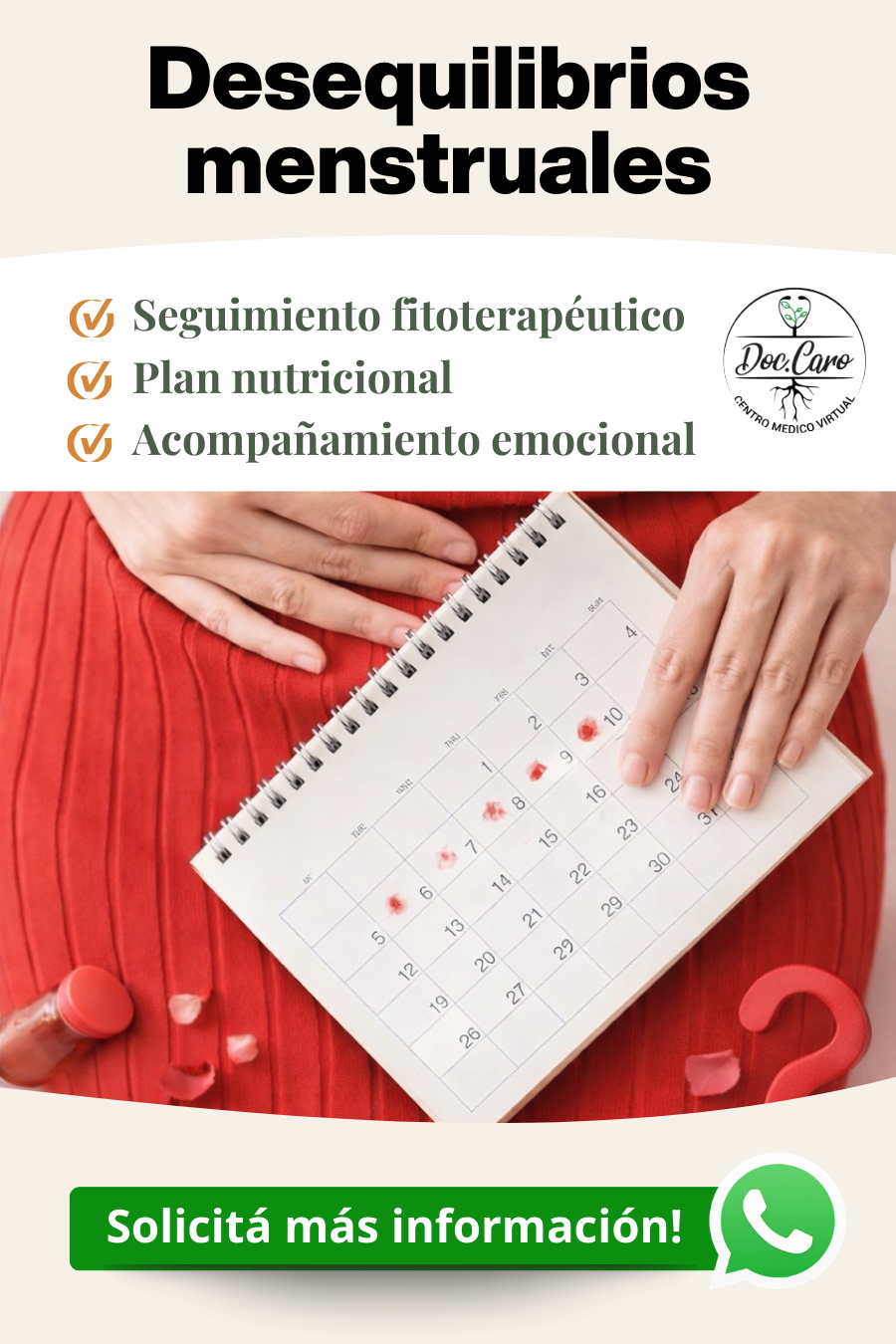 Plan Desequilibrios Menstruales - Doc.Caro Centro Médico Virtual